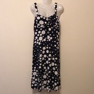 Navy Polka Dot Dress